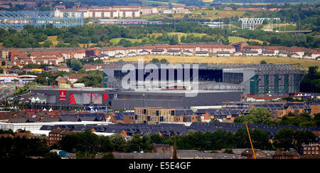 Emirate ARENA & CELTIC PARK V Radfahren Männer MOUNTAIN BIKE CATKIN BRAES GLASGOW Schottland 29. Juli 2014 Stockfoto