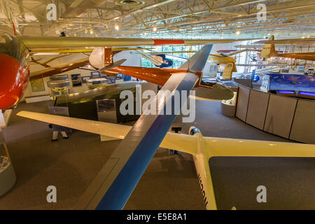 Nationalen Soaring Museum ein Luftfahrtmuseum für motorloses oder Segelflug auf Harris Hill in Elmira, New York Stockfoto