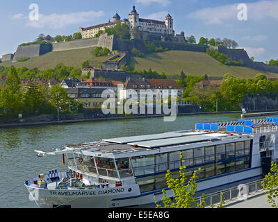 Festung Marienberg in Würzburg, Deutschland Stockfoto