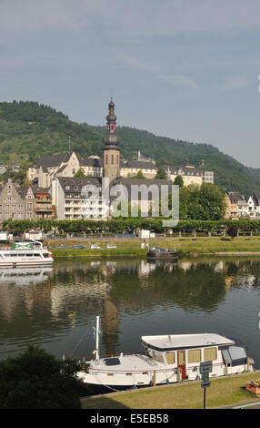 Ansicht von Cochem, an der Mosel River, Deutschland Stockfoto