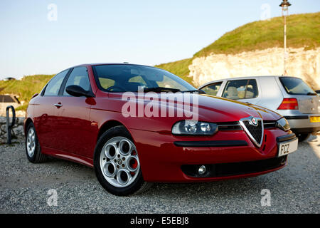 Alfa Romeo 156 geparkt Stockfoto