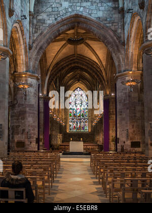 St Giles Cathedral Hauptschiff Stockfoto