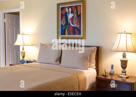 Schaufenster-Schlafzimmer Luxus-Haus, USA Stockfoto