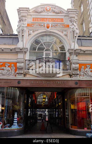 Die Royal Arcade auf Old Bond Street, London Stockfoto