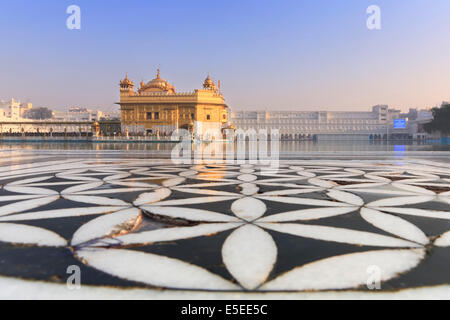 Der Goldene Tempel Sikh Heiligtum, Amritsar, Punjab, Indien Stockfoto