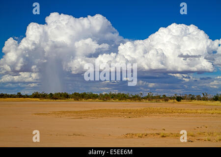 Nahenden Regen über Bladensburg Nationalpark Stockfoto