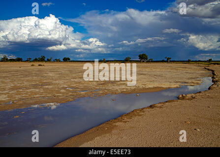 Nahenden Regen über Bladensburg Nationalpark Stockfoto