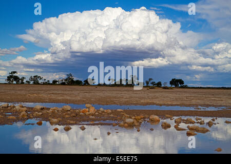 Nahenden Regen über Bladensburg Nationalpark Stockfoto