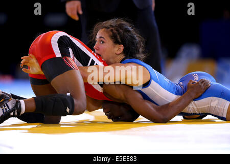 SECC Glasgow Schottland 29. Juli 2014. Commonwealth Games Tag 6. Männer- und Frauen wrestling-Runden. Bildnachweis: ALAN OLIVER/Alamy Live-Nachrichten Stockfoto