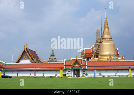 Wat Phra Kaew - Heimat des Smaragd-Buddha, Bangkok, Thailand Stockfoto