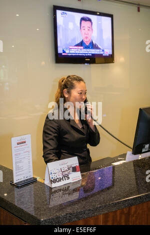 Melbourne Australien, Victoria CBD Central Business, District, Carlson Radisson on Flagstaff Gardens, Hotelhotels, Unterkunft Inn Motel Motels, Lobby, Front des Stockfoto