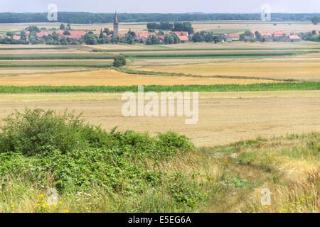 Bukow Dorf in Niederschlesien Sommer in der Nähe von Strzegom Stockfoto