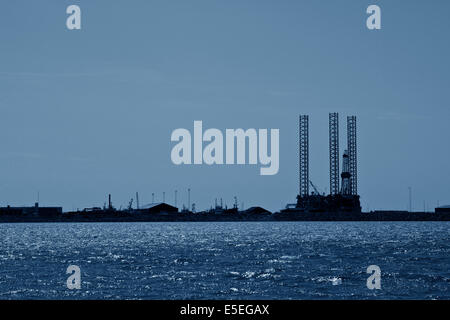 Bohrinsel Energie Endeavour in Esbjerg Dänemark für Sanierung Stockfoto