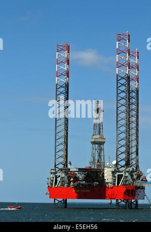 Bohrinsel Energie Endeavour in Esbjerg Dänemark für Sanierung Stockfoto