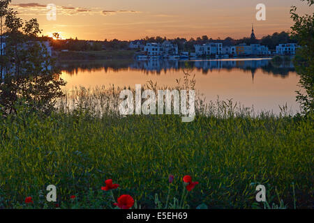 Lagune Kahnsdorf am Hainer See, Niedersachsen, Deutschland Stockfoto