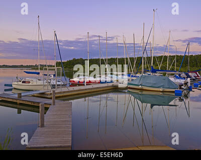 Lagune Kahnsdorf am Hainer See, Niedersachsen, Deutschland Stockfoto