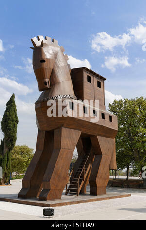 Trojanisches Pferd, Trojaner, Troy, Çanakkale Provinz, Marmara Region, Türkei Stockfoto