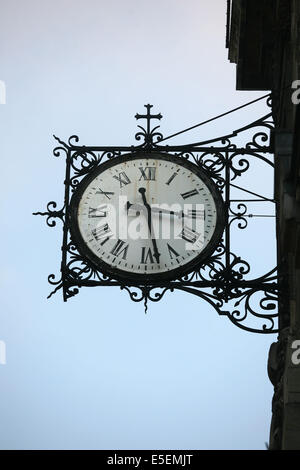 Frankreich, paris 4e, ile Saint Louis, eglise Saint Louis en l'ile, Detail Horloge, Stockfoto