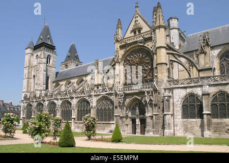 Frankreich, Haute Normandie, eure, les andelys, eglise notre dame, le Grand andely, gothique, Stockfoto