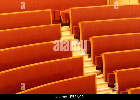 Frankreich, paris 6e, faculte de medecine, Amphitheater, rue de l'ecole de medecine, bancs, Stockfoto