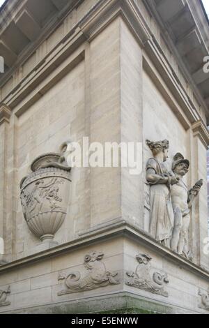 Frankreich, paris 7e, fontaine de Mars, rue Saint dominique, Detail BAS Reliefe, Stockfoto
