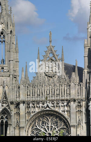 Frankreich, Haute Normandie, Seine maritim, rouen, eglise abbatiale Saint ouen, chevet, edifice religieux, fadenauest, Stockfoto