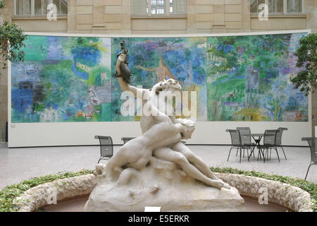 Frankreich, Haute Normandie, Seine maritim, rouen, musee des beaux arts, 1 Ort Restout, jardin des sculptures, tableau la seine de raoul dufy, Stockfoto