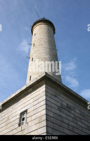 Frankreich, Bretagne, Finistere nord, pays du leon, ile de Batz, steht vor einem roscoff, phare Stockfoto