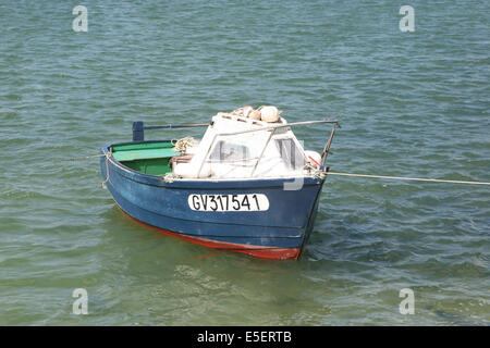 Frankreich, Bretagne, Finistere Sud, cornouaille, Benodet, Face a sainte Marine, Bateau, plage du coq, Stockfoto