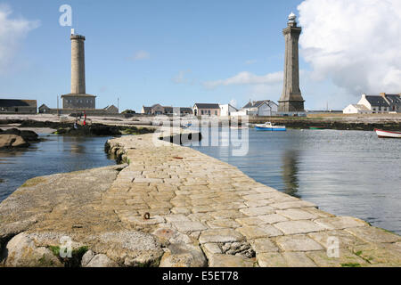 Frankreich, Bretagne, Finistere sud, pays bigouden, Saint guenole, phare d'Eckmuhl, Vieille-Tour, Stockfoto