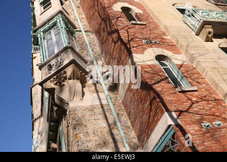 Castel Béranger À Paris (Détail) Stockfoto