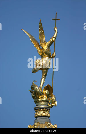 Frankreich, Haute Normandie, Seine maritim, rouen, bonsecoursmonument a Jeanne d'Arc, pucelle d'orleans, histoire, Statue, Skulptur, Stockfoto