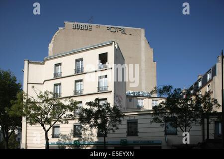 Frankreich, Ile de France, paris, 13e-Viertel, 55 Avenue d'italie, immeuble Hut, Angle sur la rue de tolbiac, Stockfoto