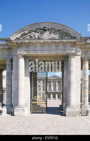 Frankreich, Region picardie, oise, compiegne, Chateau, Napoleon, colonnes, Portique, fassadenhöhenkour, Grill, Portail, Vorbau, Traufen, Stockfoto