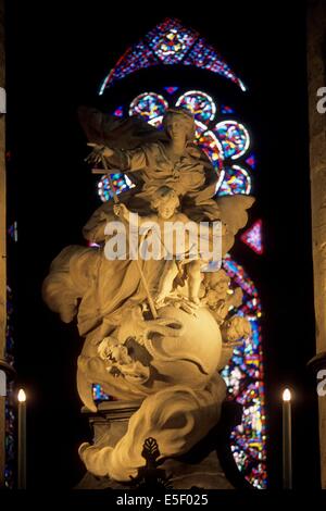 Frankreich, Region picardie, oise, beauvais, Kathedrale Saint pierre, Gebäude religieux, choeur, Skulptur, Statue, Stockfoto