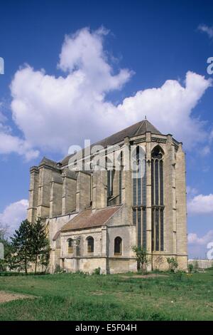 Frankreich, Region picardie, oise, valois, Dorf de Saint martin aux bois, eglise abbatiale, DIFICE Religieux, Stockfoto