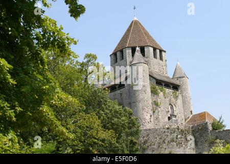 Frankreich, Region ile de france, Seine et marne, provins, cite medievale, Tour cesar, Rempart, butte, Befestigungsanlagen, Stockfoto