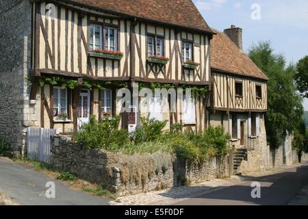 Frankreich, Region ile de france, Seine et marne, provins, cite medievale, maison, colombages, Pans de bois, Stockfoto