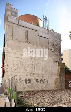 Frankreich, Ile de France, pariser 15e-Bezirk, 22 rue Duranton, parcelle vide, Stockfoto