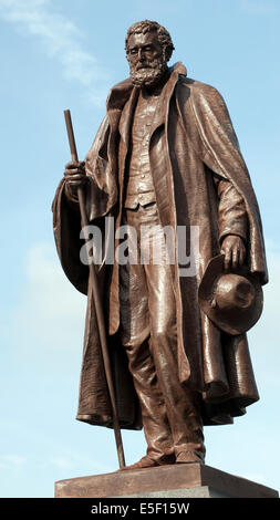 Statue von Hon. Frederick James Tollemache, St.-Peter Hügel, Grantham, Lincolnshire, England, Vereinigtes Königreich. Stockfoto