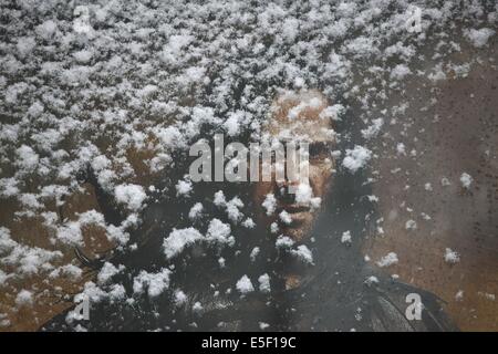 Paris Sous la neige Stockfoto