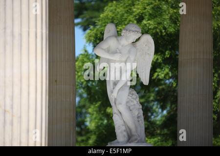 Frankreich, ile de france, yvelines, versailles, Chateau de versailles, petit trianon, englischer Garten, Temple de l'amour. Stockfoto