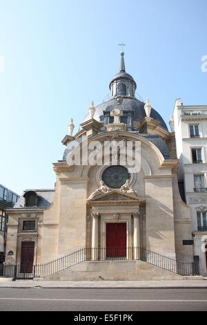 Frankreich, ile de france, paris 4e, le marais, 17 rue Saint antoine, tempel sainte marie ou Temple du marais, edifice religieux Protestant, eglise reformee, Stockfoto