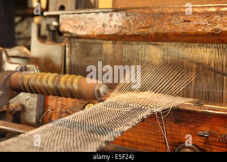 Frankreich, Haute Normandie, eure, louviers, musee Municipal, Machines de Tissage, Stockfoto