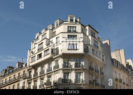 Frankreich, Ile de France, paris 1er-Viertel, 138 rue de rivoli, hauts inattendus, Höhe, immeuble, Stockfoto