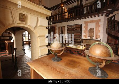 Frankreich, Haute Normandie, eure, beaumesnil, Schloss, musee de la Reliure, interieur, Stockfoto