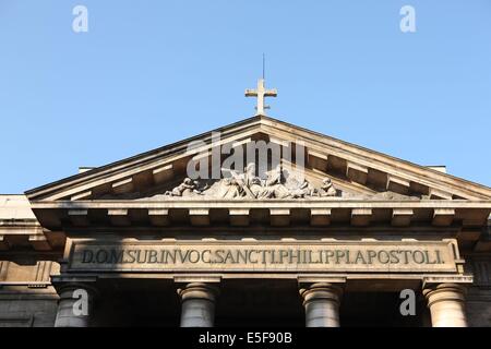 Frankreich, ile de france, pariser 8e-Viertel, eglise Saint philippe du roule, 154 rue du faubourg Saint honore, architecte chalgrin, fadenure, colonnes, porche Date: 2011-2012 Stockfoto