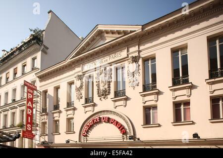 Frankreich, ile de france, paris 9e, 15 rue blanche, Theater de paris, salle de Spektakel, Fassadendatum: 2011-2012 Stockfoto