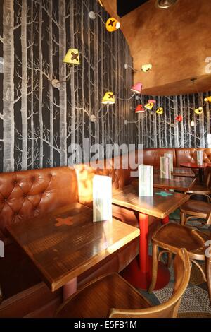 Frankreich, ile de france, pariser 10e-Viertel, 32 Boulevard poissonniere, Bar, le brebant, Terrasse, Salle, Café Datum: 2011-2012 Stockfoto