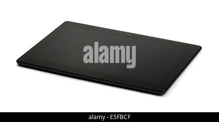Touch-Screen-Tablette auf weißem Hintergrund Stockfoto